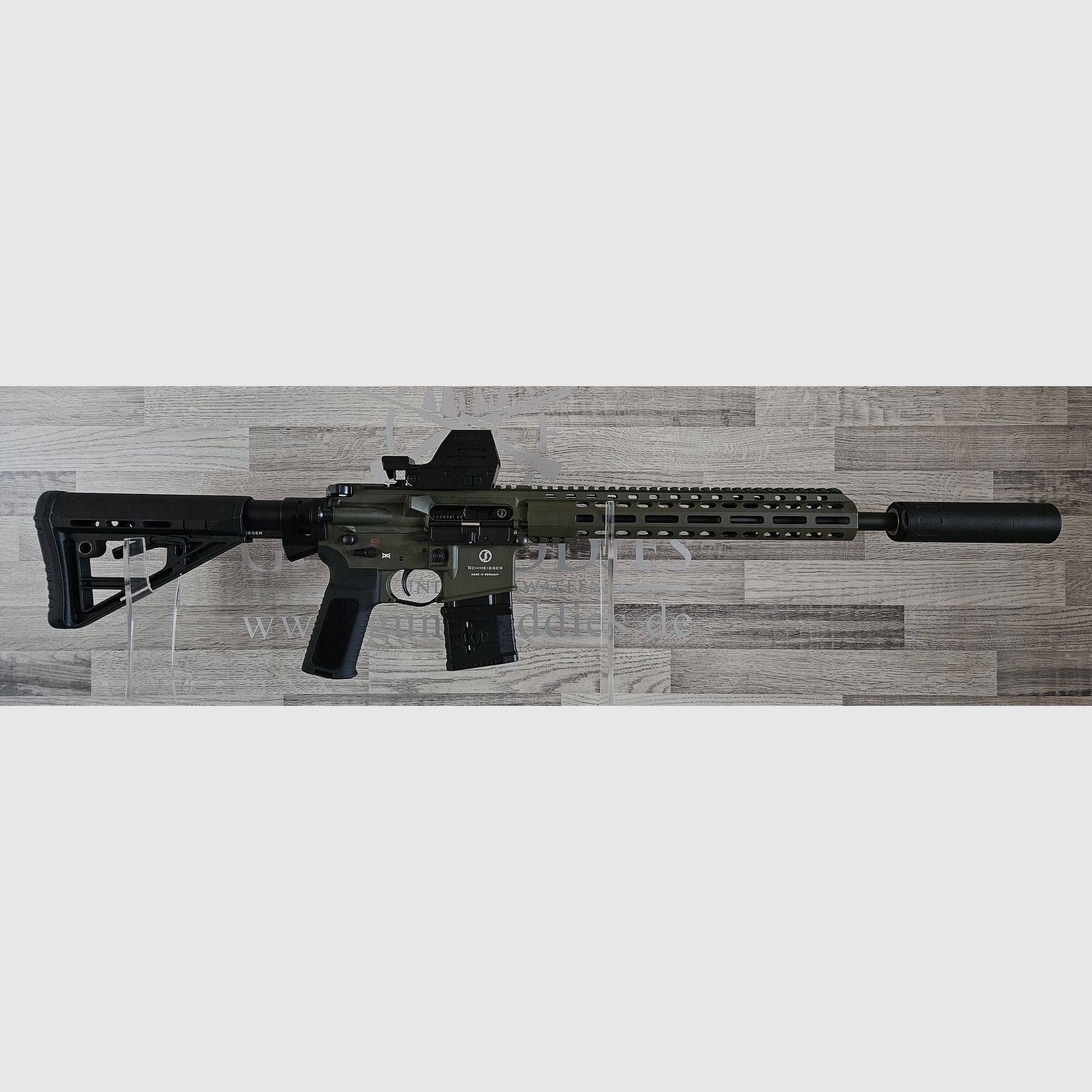 Schmeisser AR-15 M4FL OD Green 14,5" Cal. .223Rem. - Ensemble complet - frais de port gratuits ! - Nouveauté du commerce spécialisé
