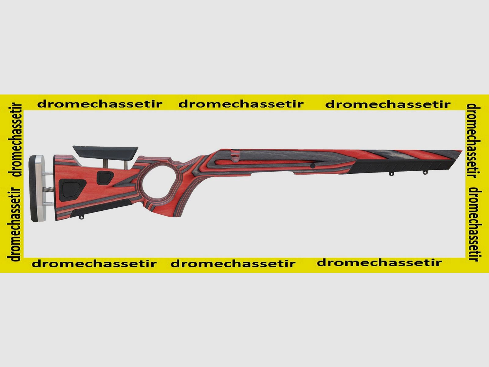 AT-ONE thumbhole stock Tikka T1X applejack red