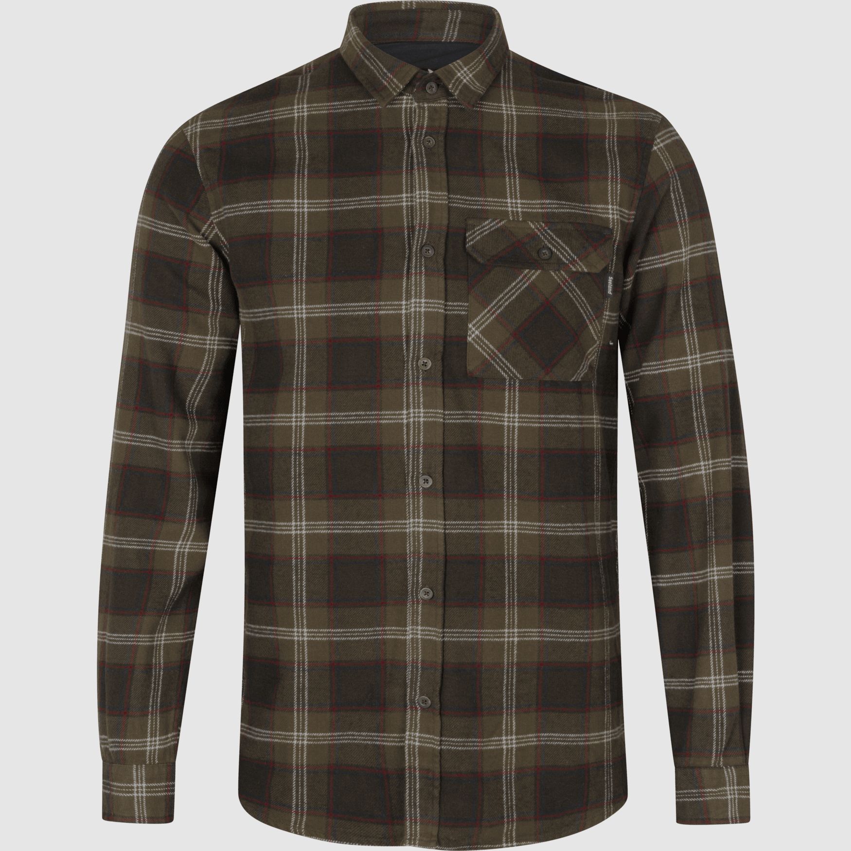 Seeland Glen Flanellen Overhemd Heren Pine Green Check XL