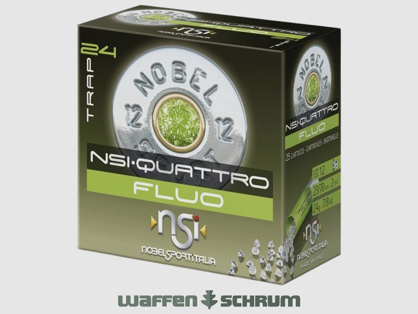 Nobel Sport Italia Quattro FLUO 12/70 T7,5 2,4mm - 24g