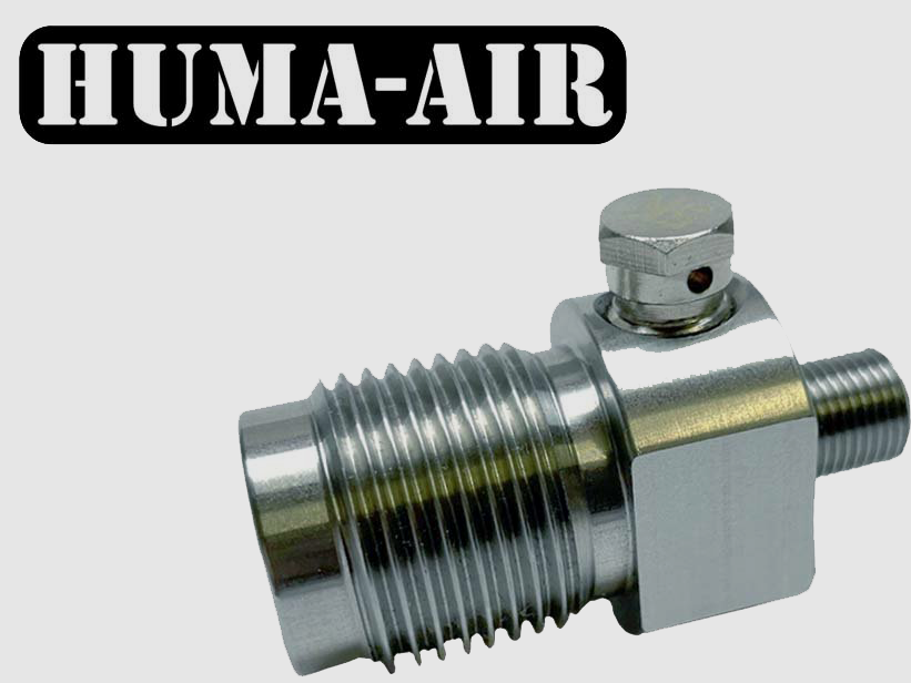 Adaptateur DIN 300 vers 1/8 BSP mâle avec disque de rupture de sécurité