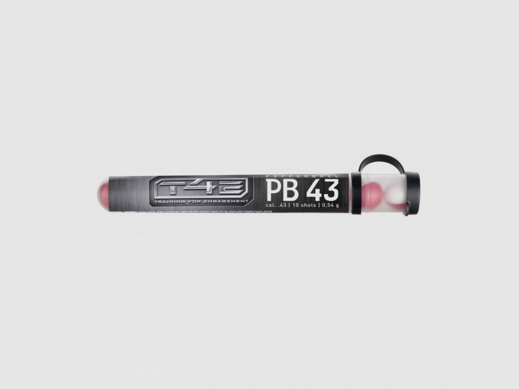 Tubo di 10 Pallini al Pepe T4e Cal.43