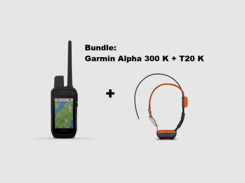 Garmin Alpha 300 K + Alpha T20 K GPS - Set di localizzazione canina!