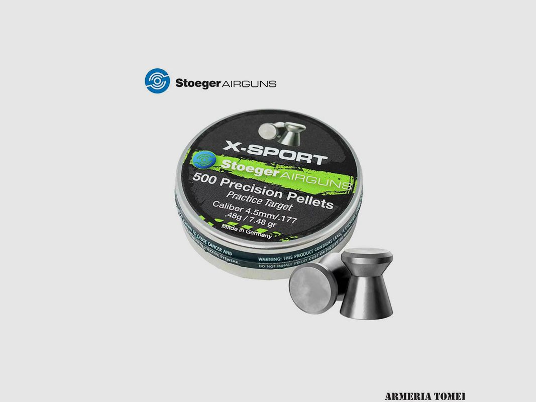 BULLETS AIR – STOEGER – X-SPORT 4.5mm / .177 .48g / 7.48gr (500pcs)