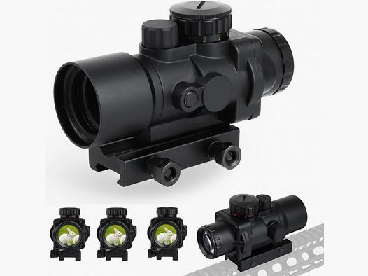Mirino rosso 3X30mm con guida da 20mm per caccia, outdoor, tiro