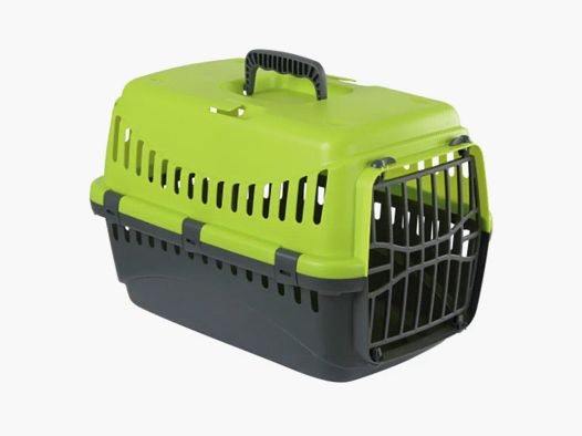 Caja de transporte para gato 'Expedion' Verde PVC 45 x 30 x 30 cm