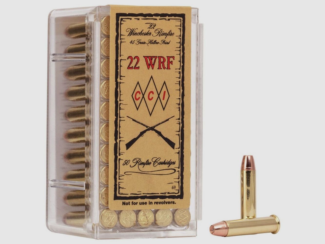 22 Winchester Rimfire CCI CCI 22 WRF 45 gr TNT JHP VE50