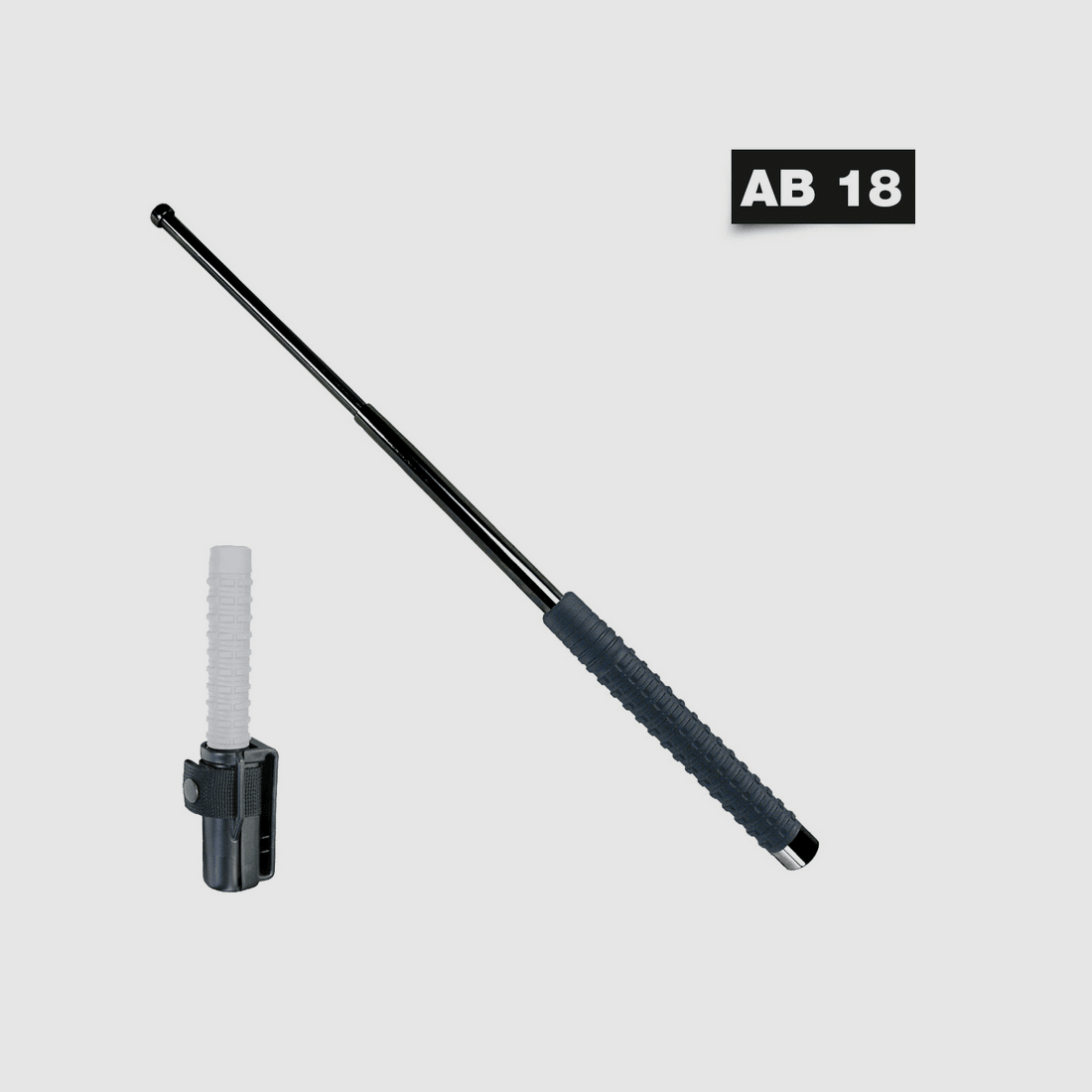 Telescopic baton with textured grip