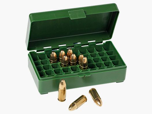 Hard plastic ammunition boxes