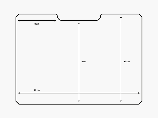 GSG Mallette de pistolet 31 cm Tan