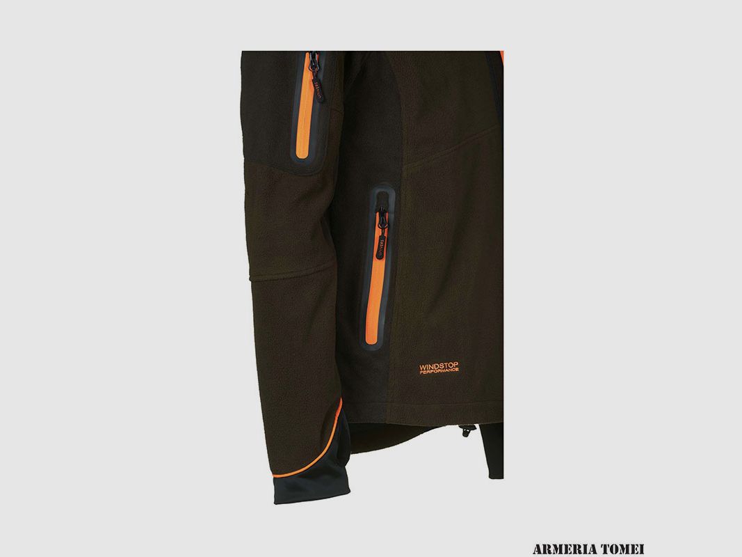 UNIVERS – JACKE JAGD GUARDIAN WINDSTOP GRÜN/ORANGE, Bild 6 von 6