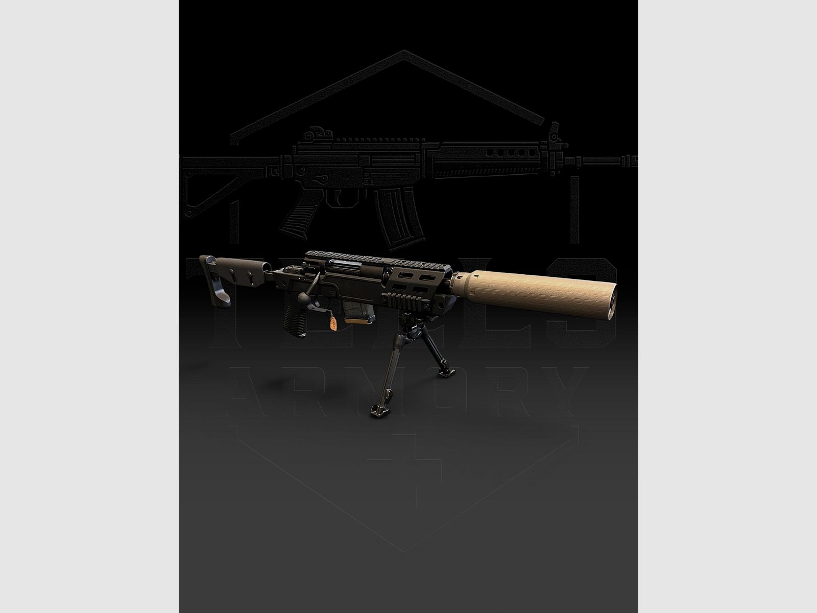 B&T SPR300 Mini inkl. Titan-Schalldämpfer, Bild 3 von 3