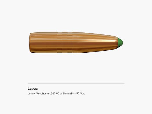 Lapua Geschosse .243 90 gr Naturalis – 50 Stk.