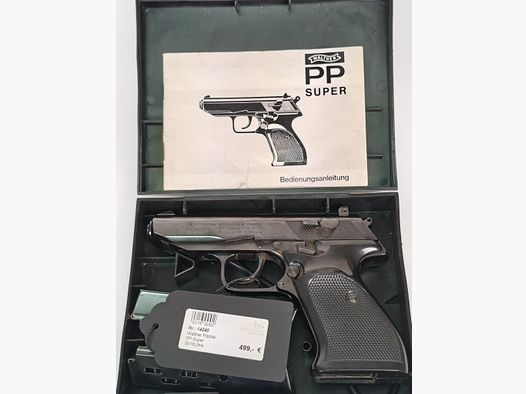 Walther PP Super 9x18Ultra incl. originele doos, gebruiksaanwijzing en schoonmaakstok