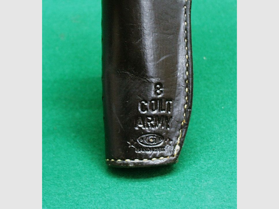 Holster in pelle su misura, nero, per revolver da 8"