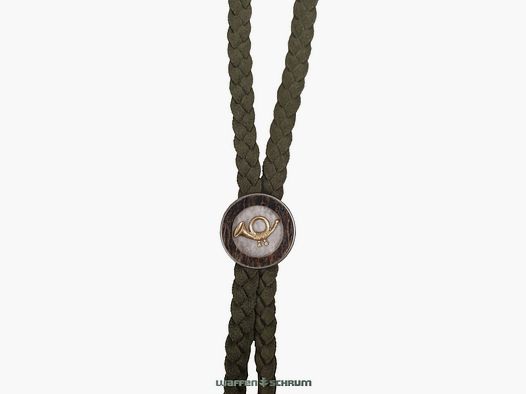 Haenel Hirschhornwaren Trachtenband Jagdhorn  Oliv
