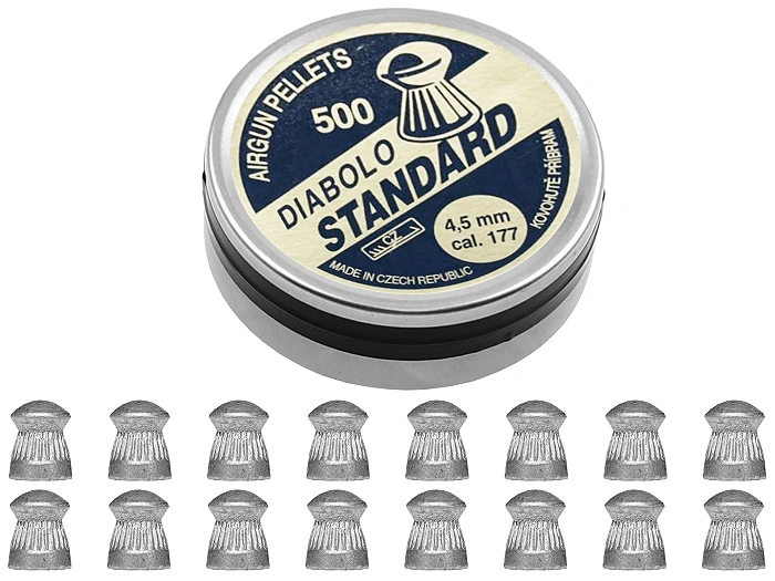 Balines Diabolo 4,5 mm KOVOHUTE Standard cabeza de hongo 500 unidades (F0094922), imagen 3 de 4