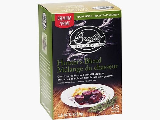 Bradley Hunters Blend Briquettes 48 Pack Premium Collection
