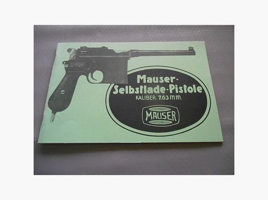 Original Mauser Schnellfeuer-Pistole Kal. 7,63 mm