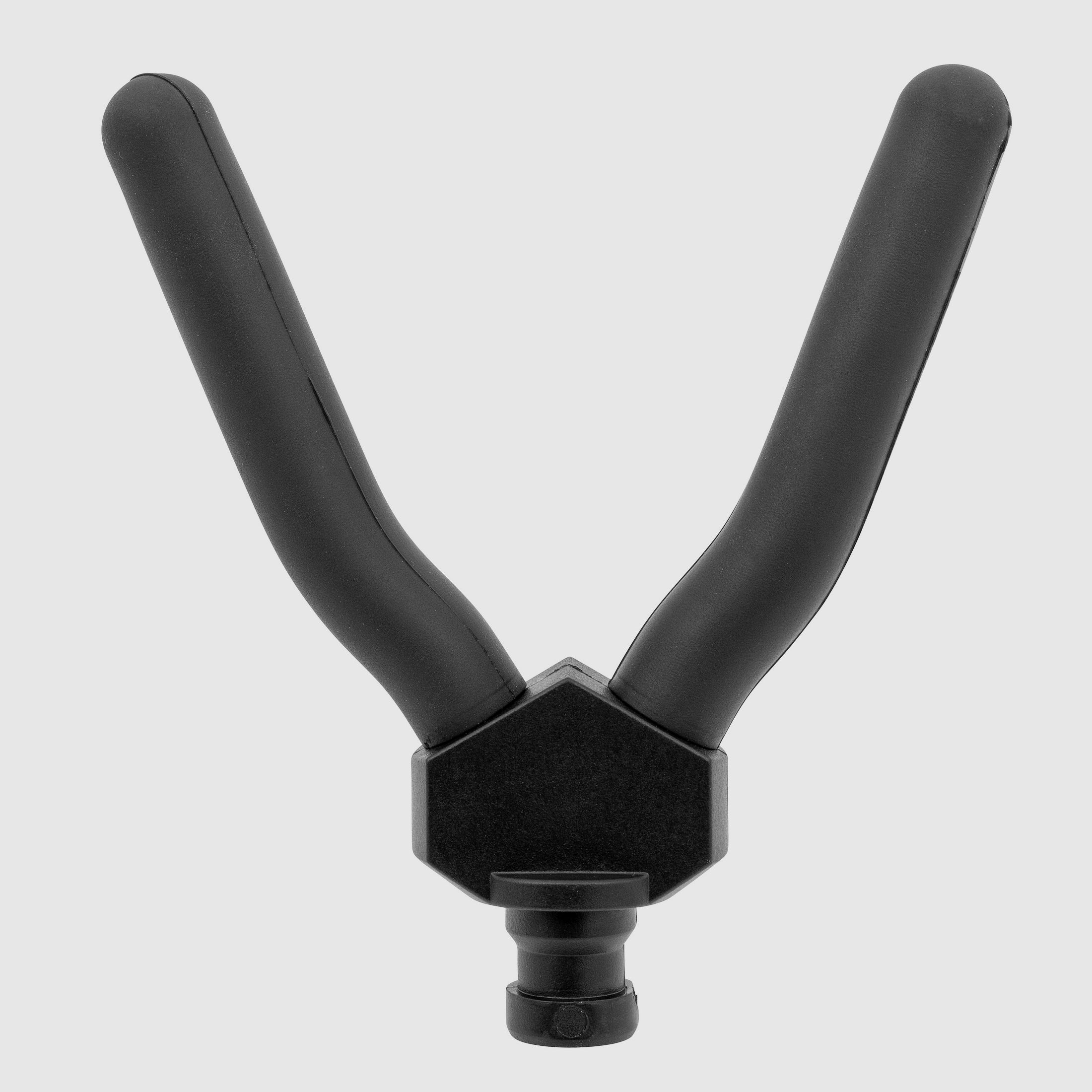 Recording fork for carbon target stick