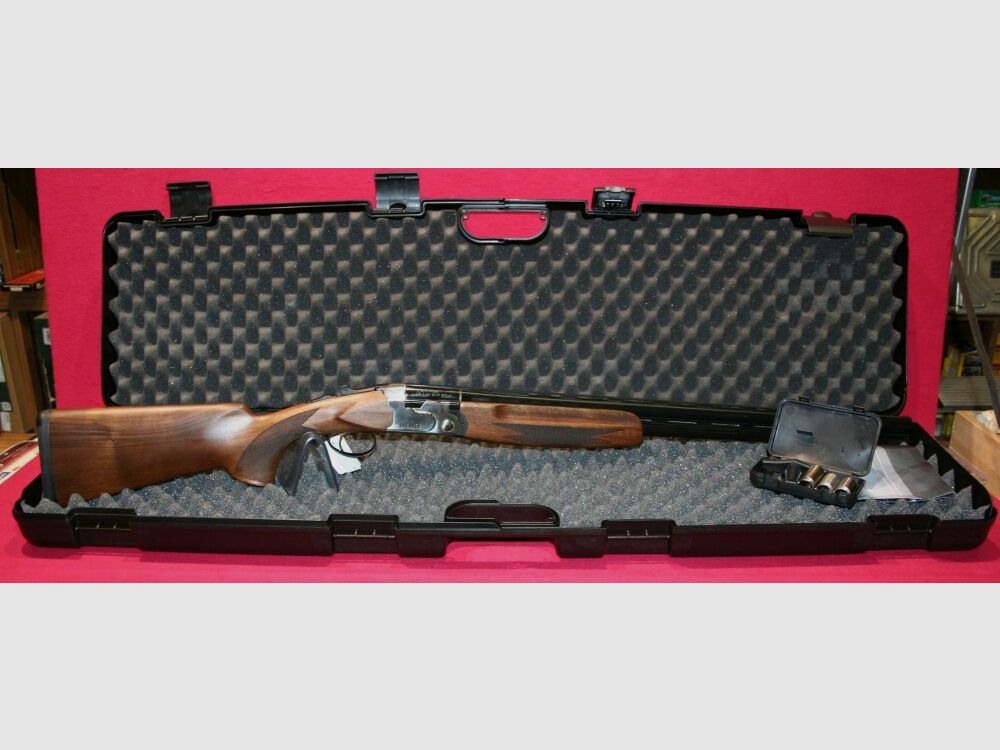 Brenner double-barrel shotgun silver