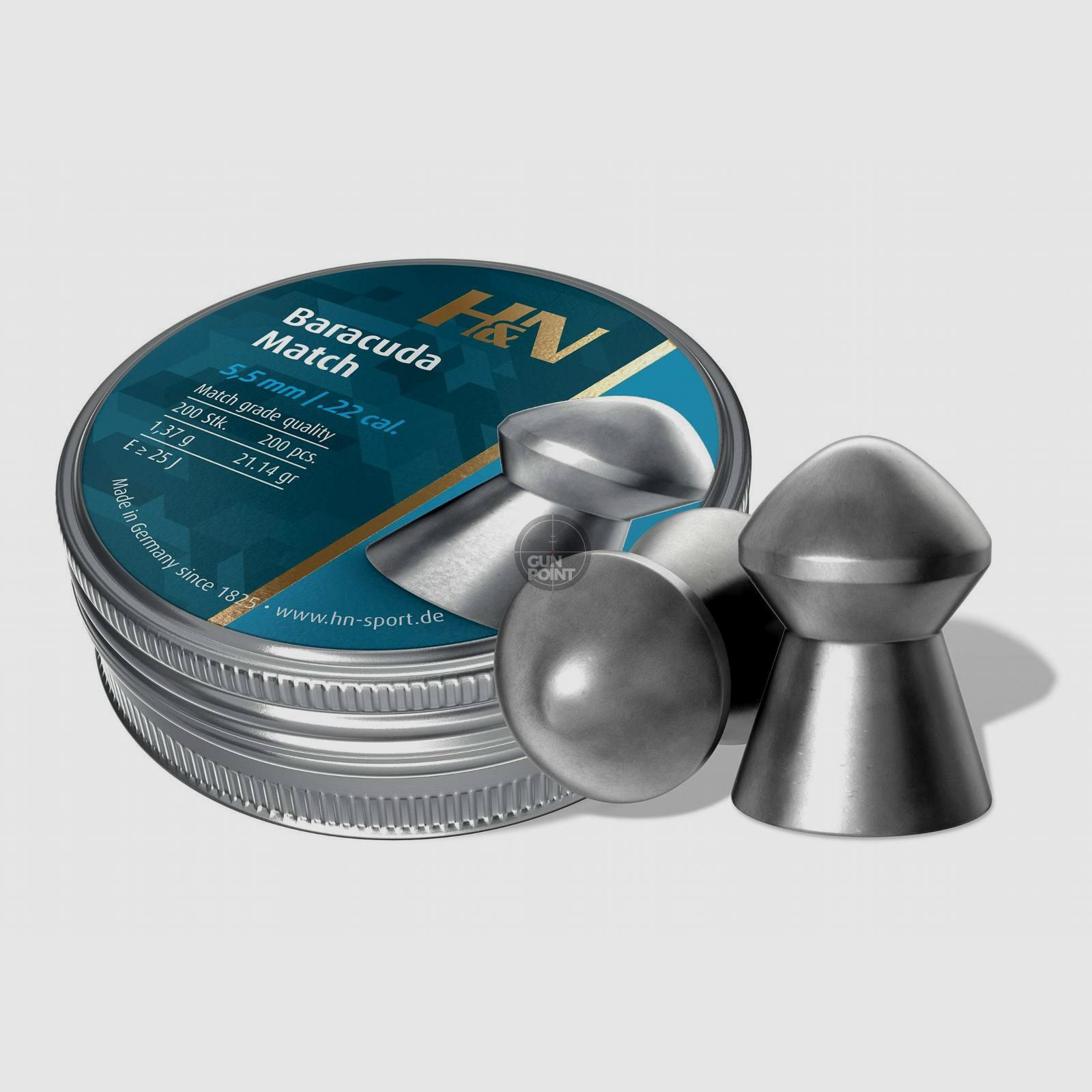 H&N Baracuda Match - Diabolos - 5,52 mm / .22 cal. - 200 Stck
