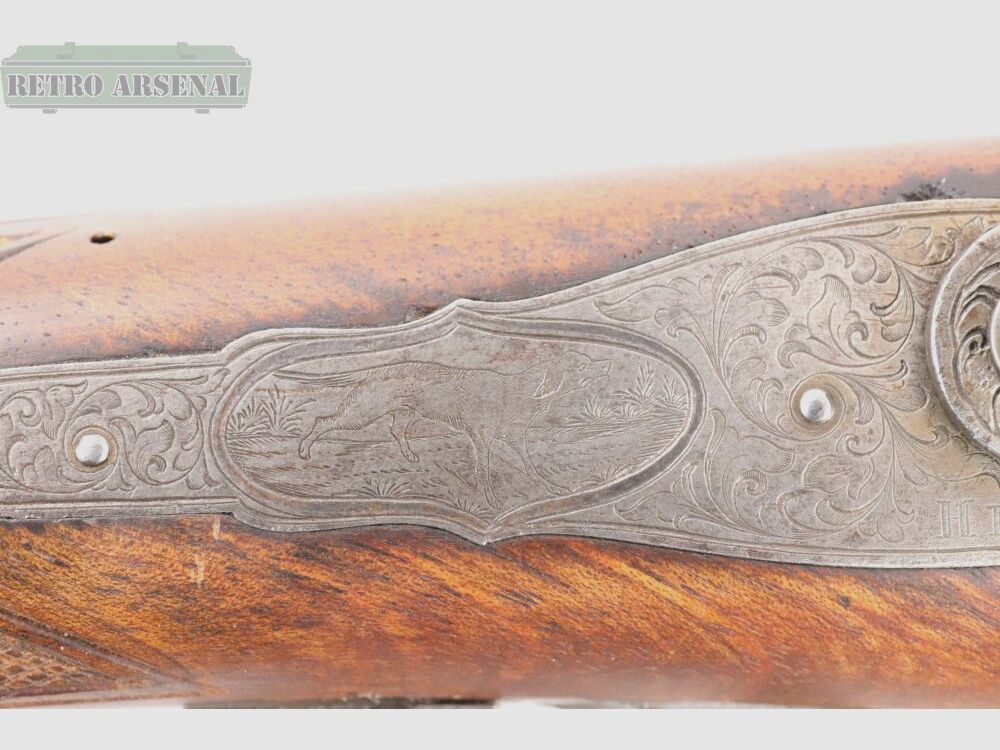 J. Hronek da Strakowitz fucile a doppietta a percussione