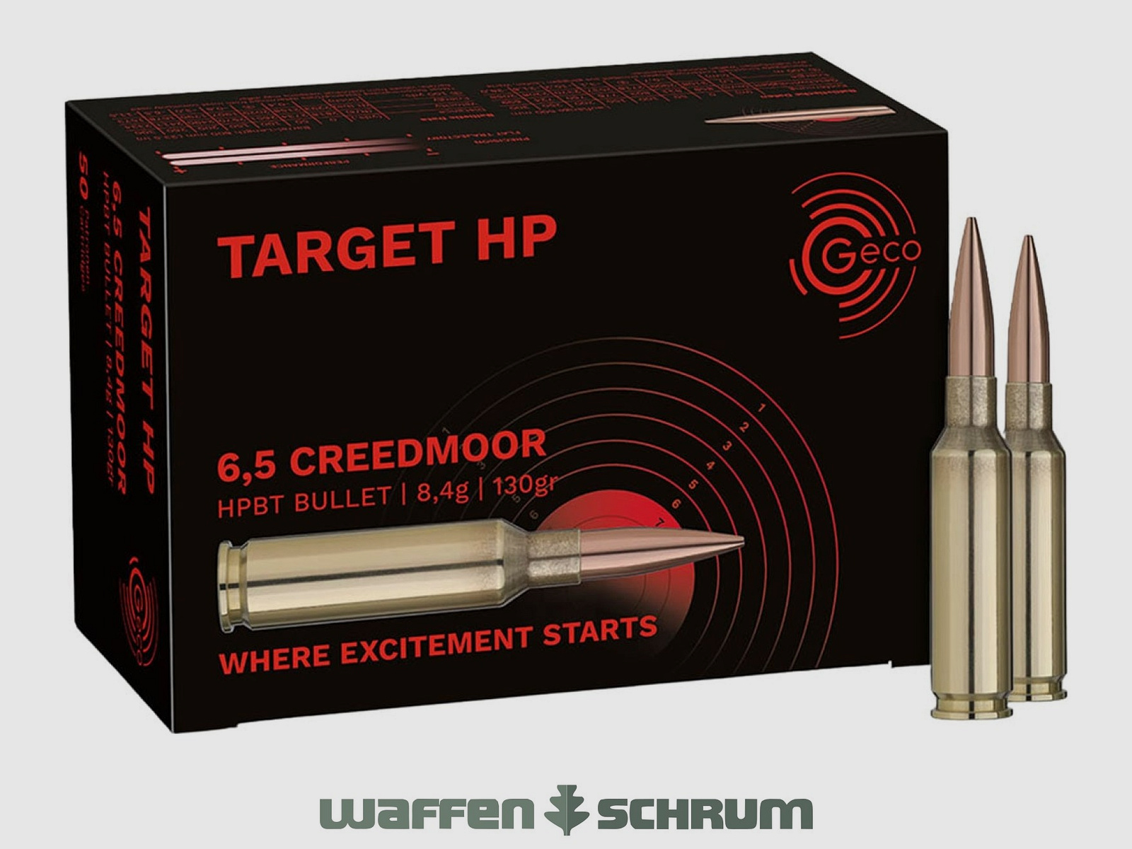 Geco Target HP 8,4g - 130gr 6,5x55SE 50er Pck.