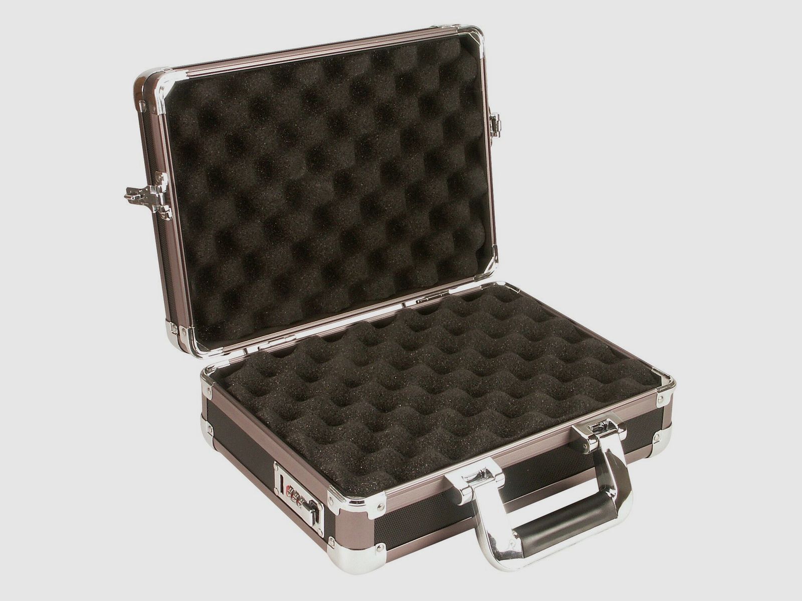Fritzmann Pistolenkoffer Alu-Rahmenkoffer mit verstärkten Ecken 30 x 21 x 10 cm
