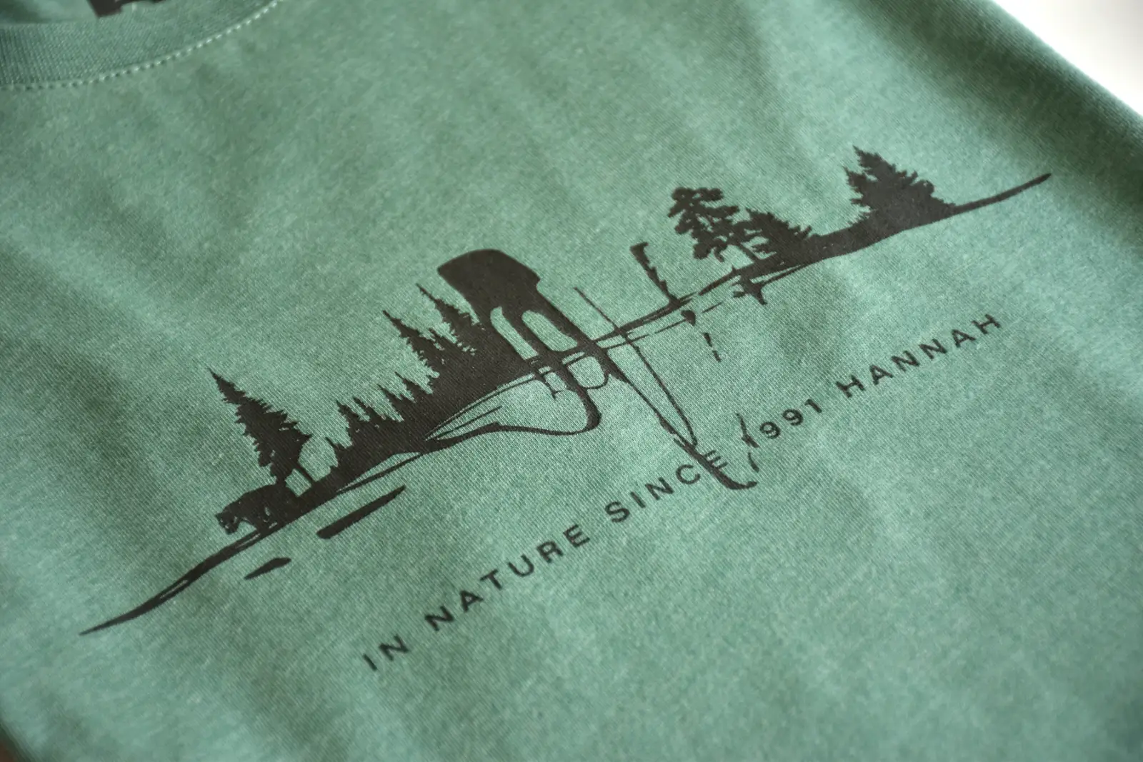 Hannah T-Shirt Grem Green Mel, Bild 2 von 3