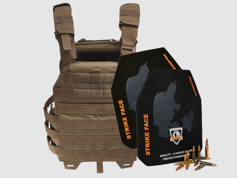 TT PLATE CARRIER MKIV + 2x Stand Alone Protection Plate in SET Coyote Brown