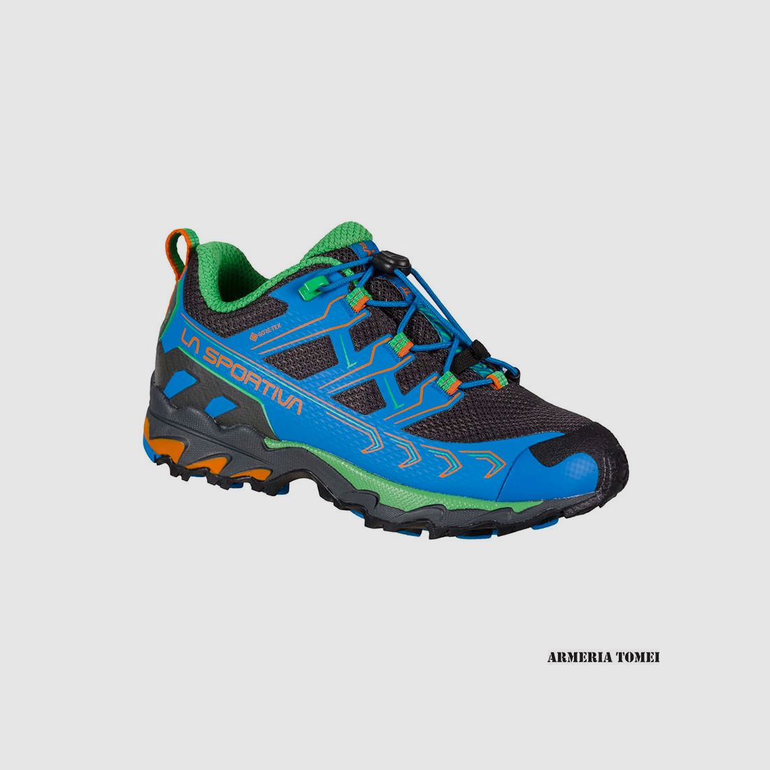 SCHOENEN – KINDER – LA SPORTIVA – ULTRA RAPTOR II JR GTX Electric Blue/Flame, afbeelding 1 van 5