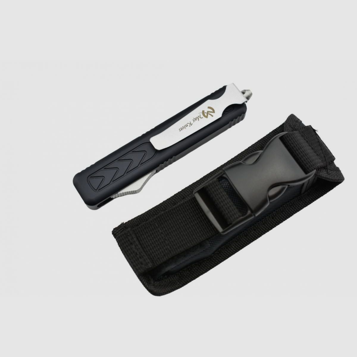 Max Knives MK08DT automatic knife OTF black with dagger blade, Bild 10 von 12