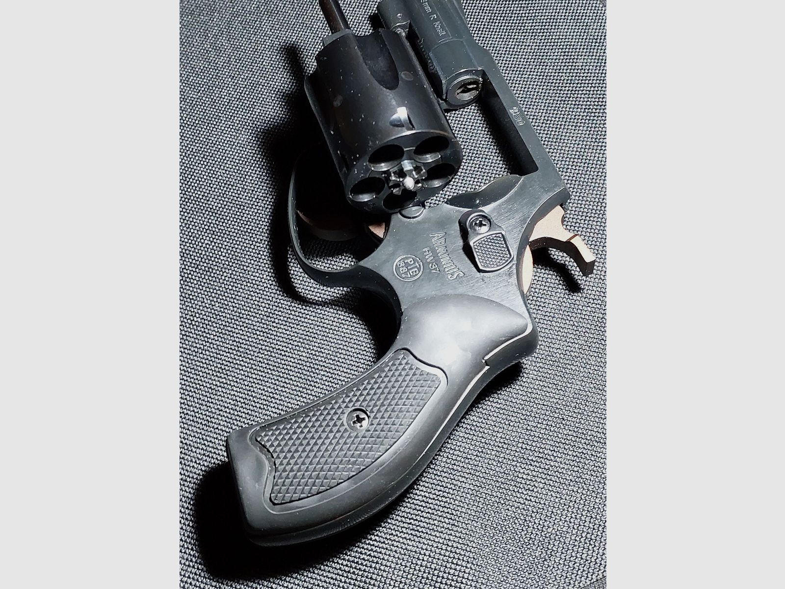 Weihrauch HW37 Cal. 9mm R.K. (PTB 887) OVP muy bien conservado (Arminius HW 37)
