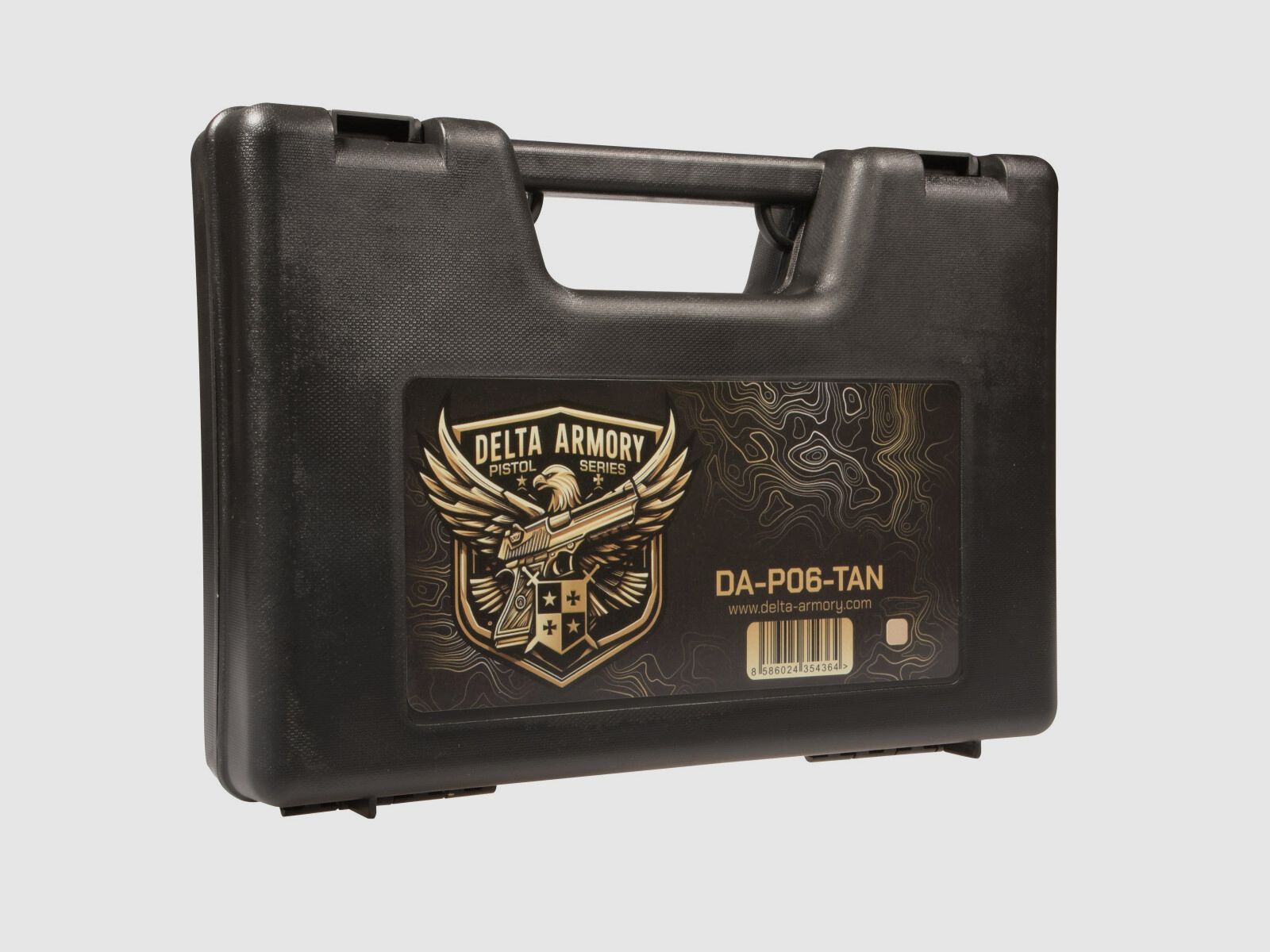 P06 GBB Airsoft Pistol con Grip Stippling in Tan | Delta Armory