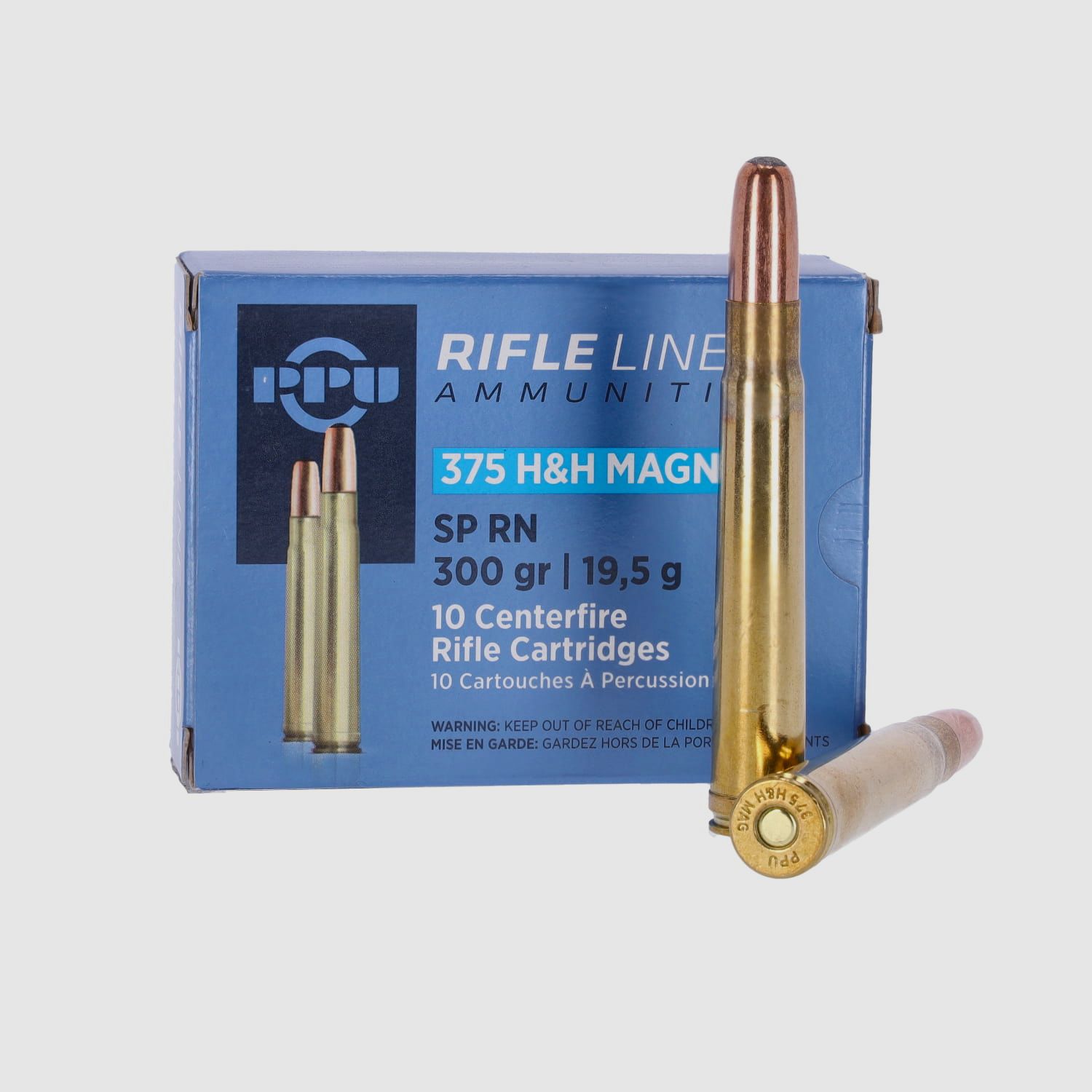 PRVI/PPU .375 H&H Magnum TM 300 gr. - 10 Stk., Bild 1 von 2