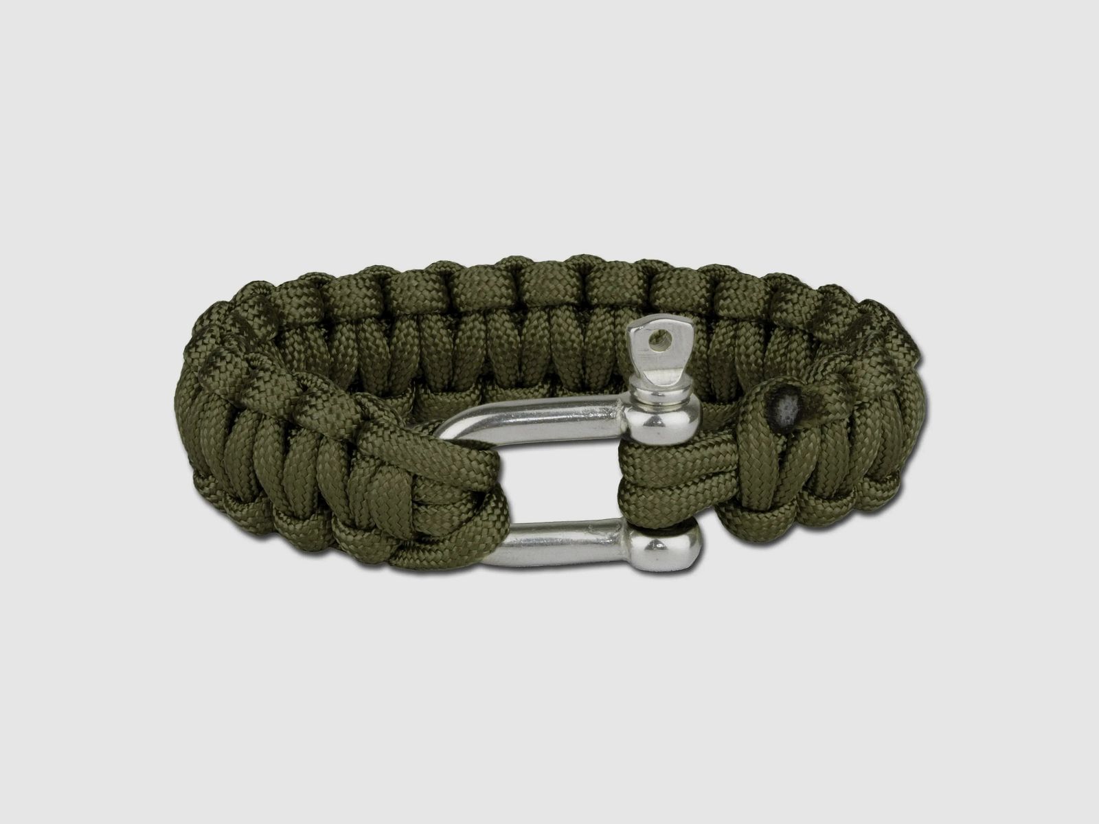 MFH MFH Fallschirmleinen-Armband Metallverschluss oliv