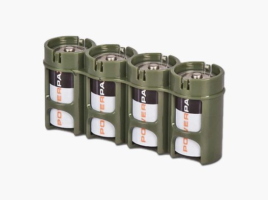 Storacell Storacell Supporto per batterie Powerpax 4 x C4 oliva
