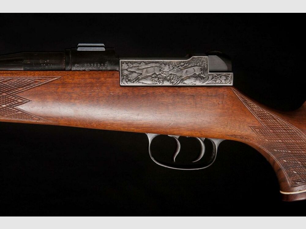 Mauser 66 S Zamek teleskopowy Luksusowy Dyplomata Grawerunek reliefowy