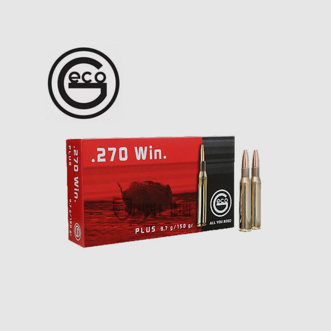 20 Patronen GECO Kal. 270 WM 150gr PLUS