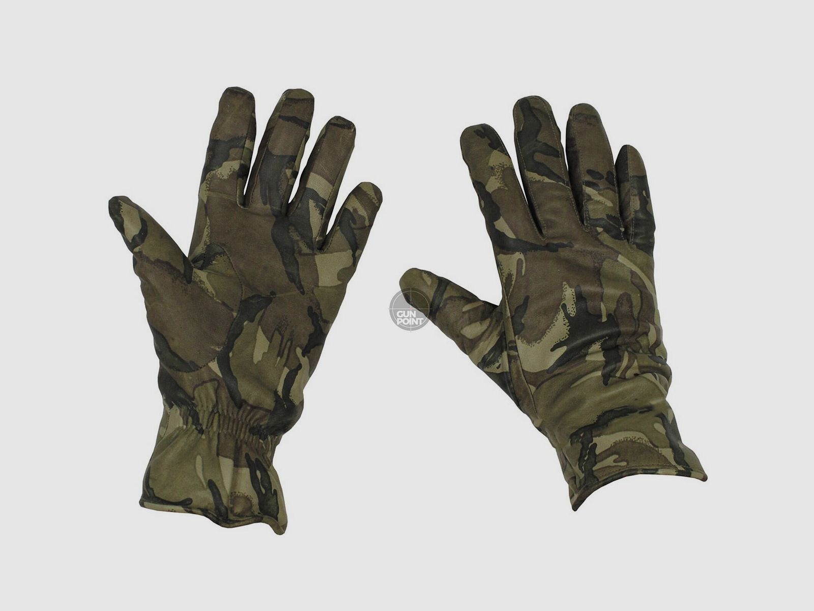 Brit. Lederhandschuhe, gebr.MK II Combat, gefttert, MTP