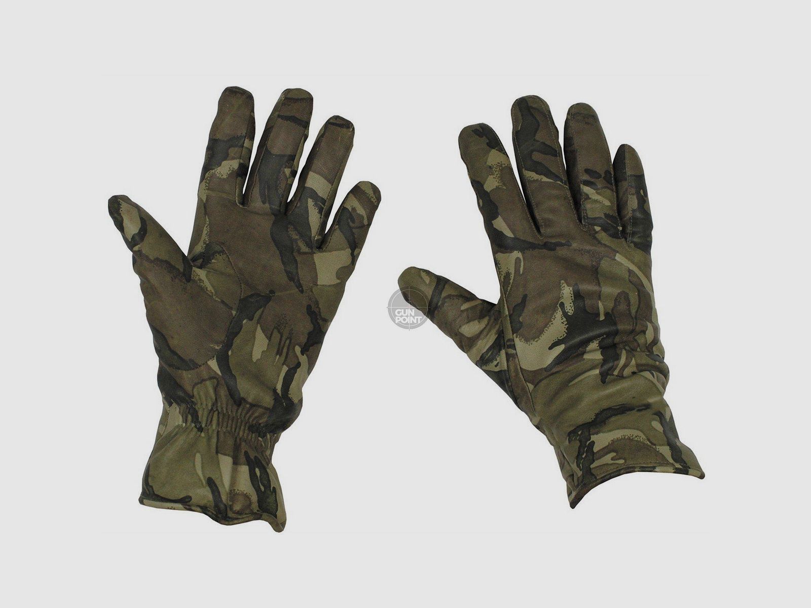 Brit. Lederhandschuhe, gebr.MK II Combat, gefttert, MTP