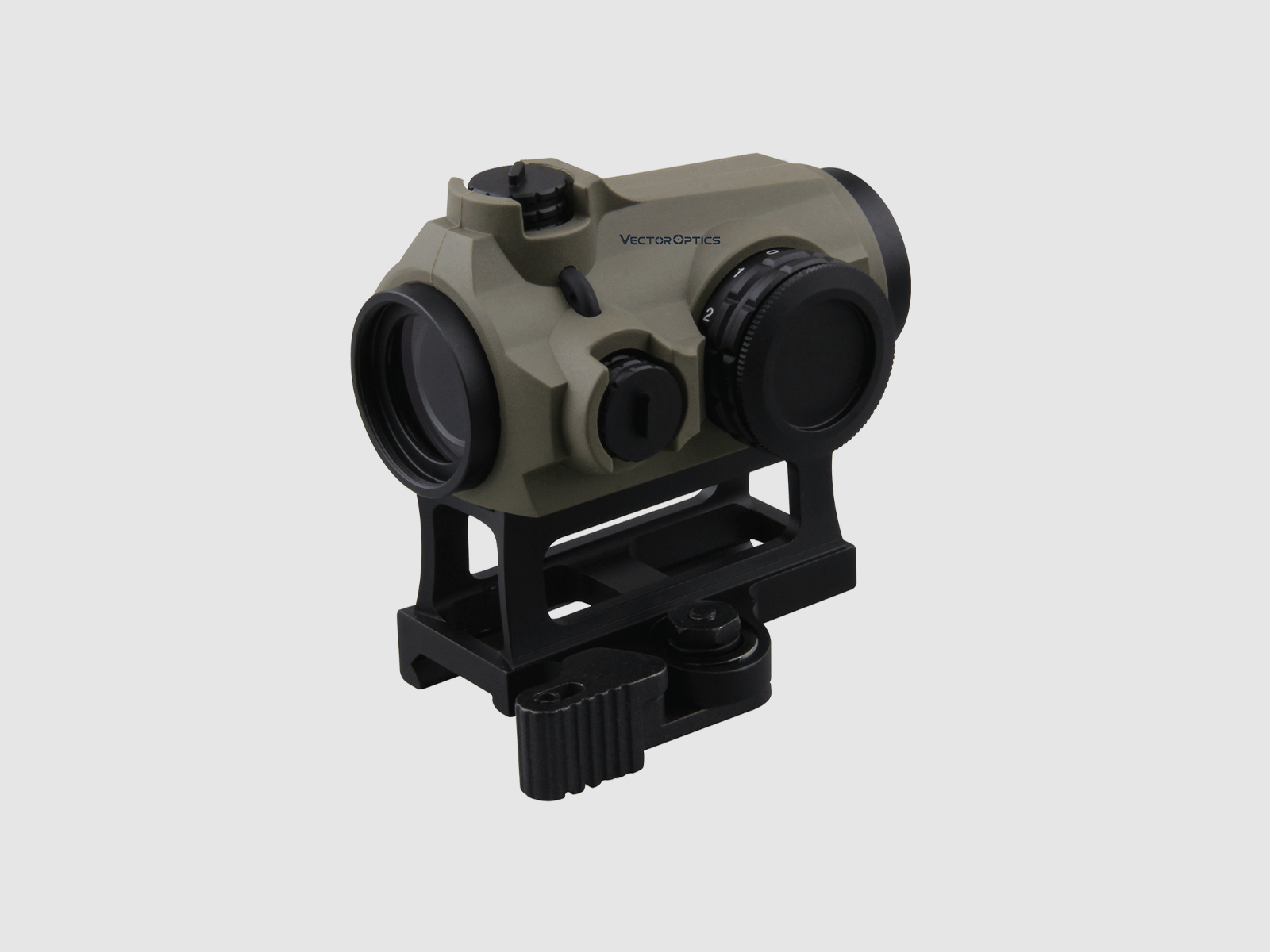 Rotpunkt Vector Maverick-III 1×22 SOP, 11 Stufen, dunkelbraun Gummi, Montage mit Picatinny-Kimme QD, Bild 6 von 10