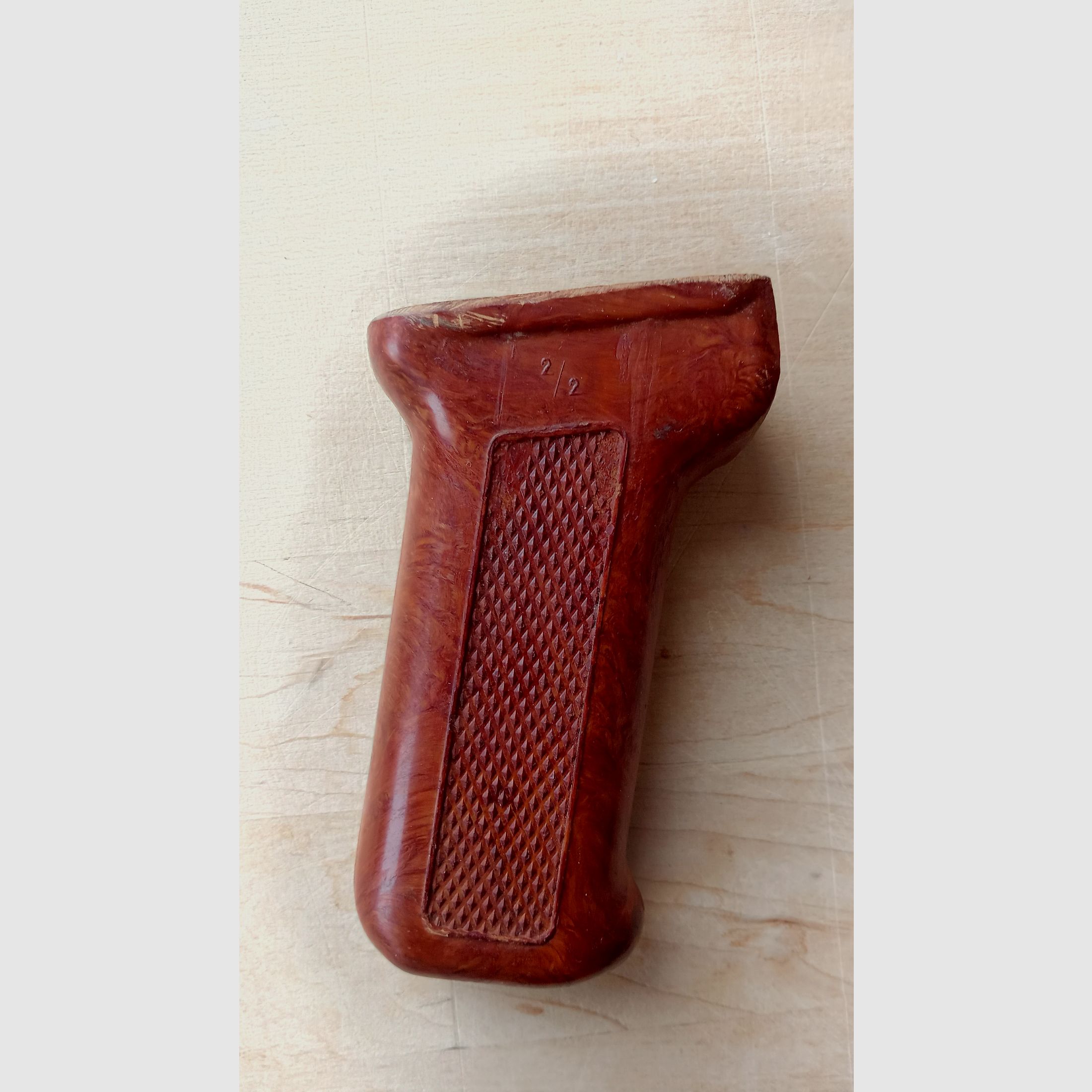 PKM / RPK impugnatura in AG4 fibra di vetro Bakelite, probabilmente russa o bulgara / adatta anche per AK e cloni.