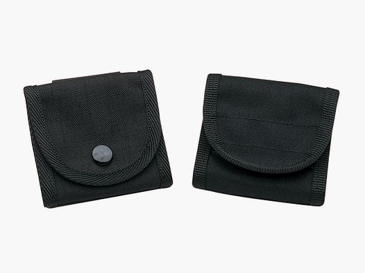 AKAH glove case for rubber gloves, black with snap button