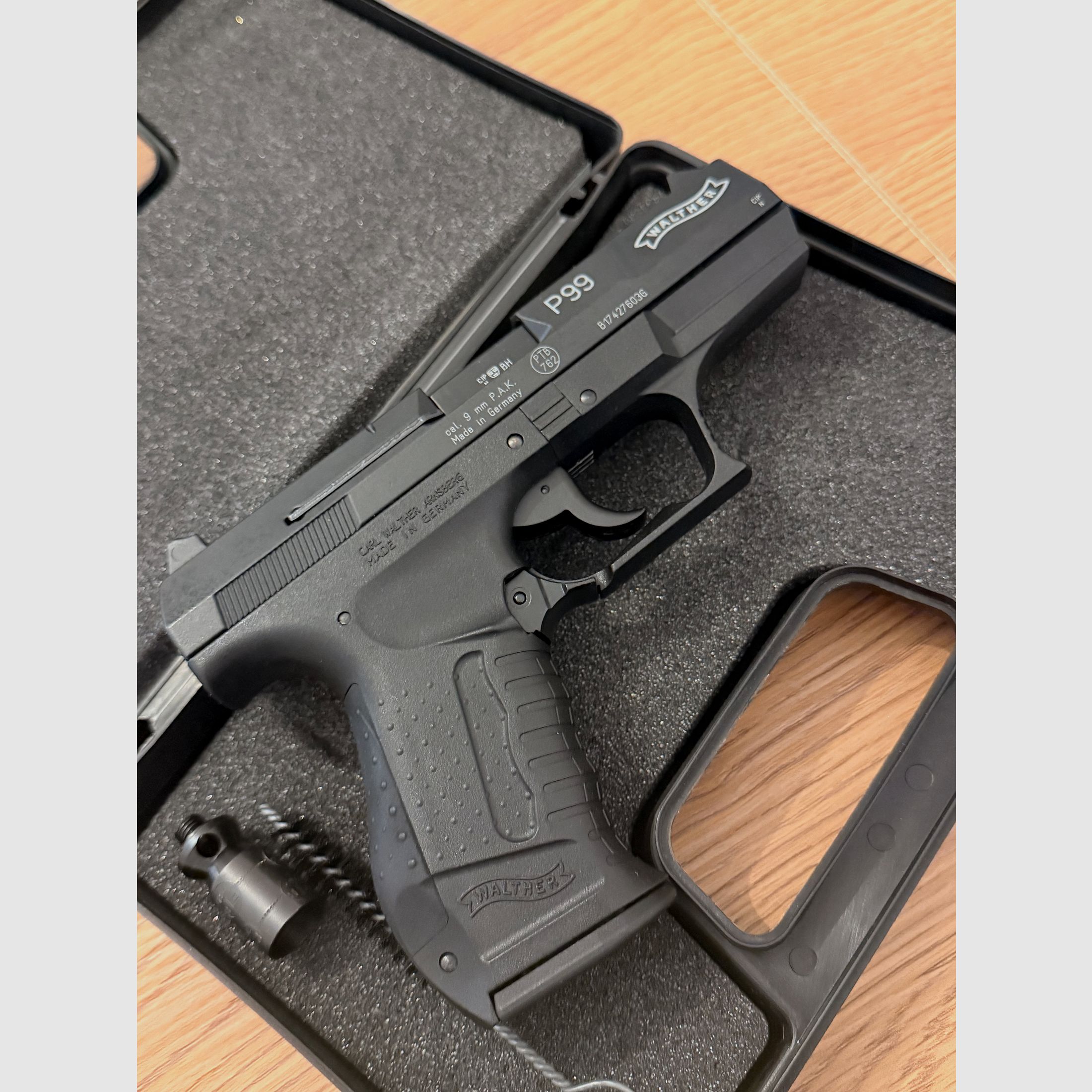 Walther P99 PTB blank-firing pistol – unused, top condition