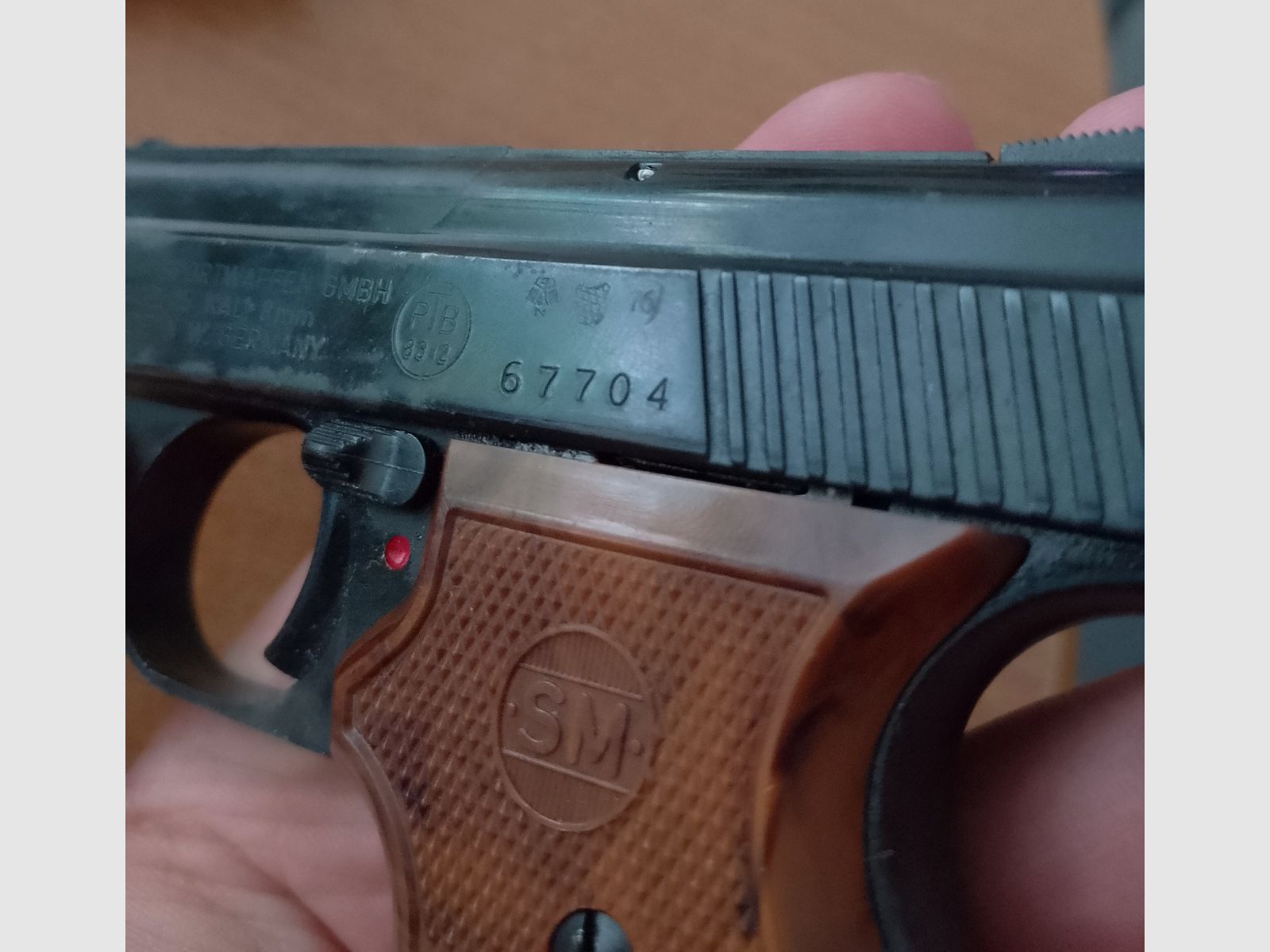 Alte Rhöner SM 15 Kal. 8 mm Knall im PTB 83/2 von 1976!