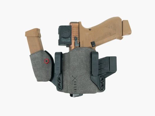 Incog X Holster voor Glock G17/19 Compact Light met magazijnhouder (grijs) - Haley Strategic/Safariland