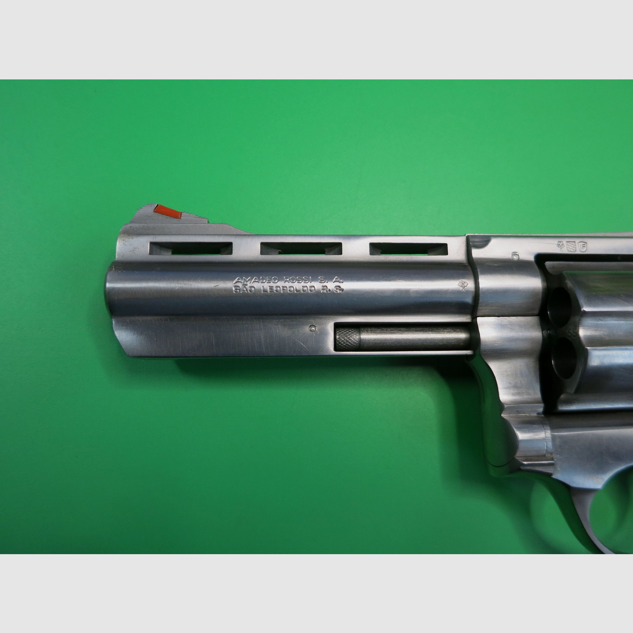 Rossi Interarms Edelstahl Revolver M851, .38 Special, 6 Schuss, DA/SA, Amadeo-Rossi M-851, Fallenjagd #17