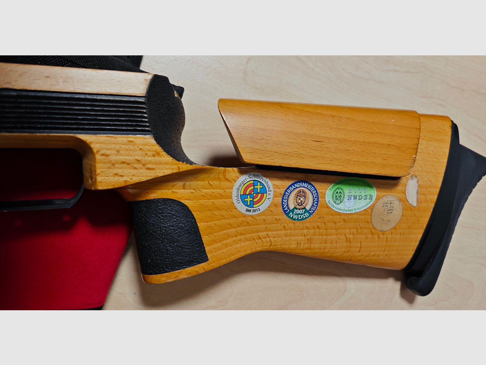 Used stock from an Anschütz 1907